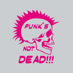 Sudadera pareja chica Punk's Not Dead Design